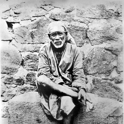 A rare photograph of Baba of Shirdi